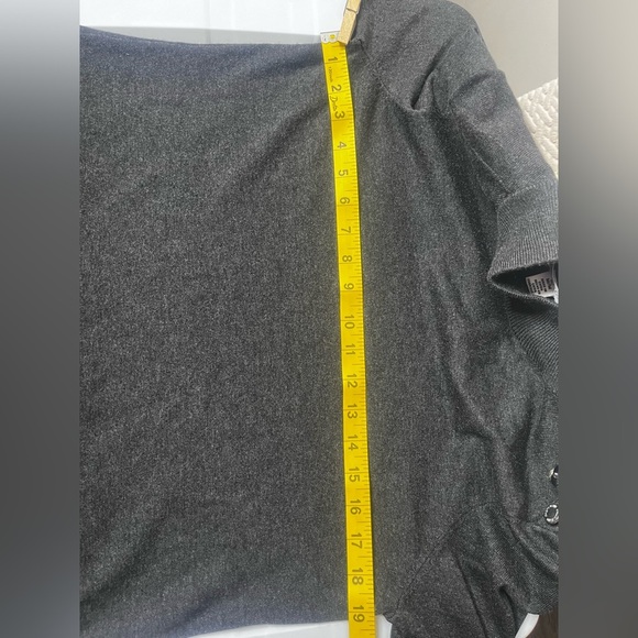 Calvin Klein Charcoal Knit with Button Accent - Picture 9 of 9